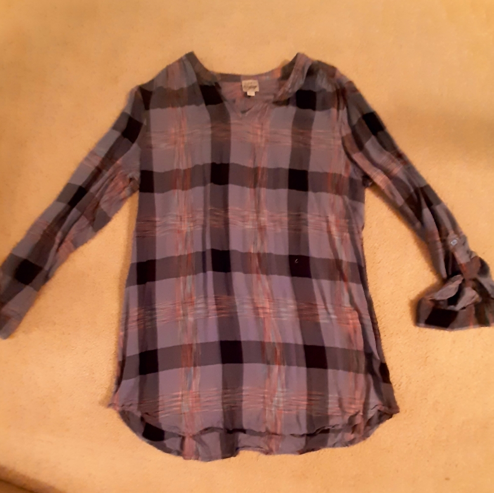 Plaid tunic